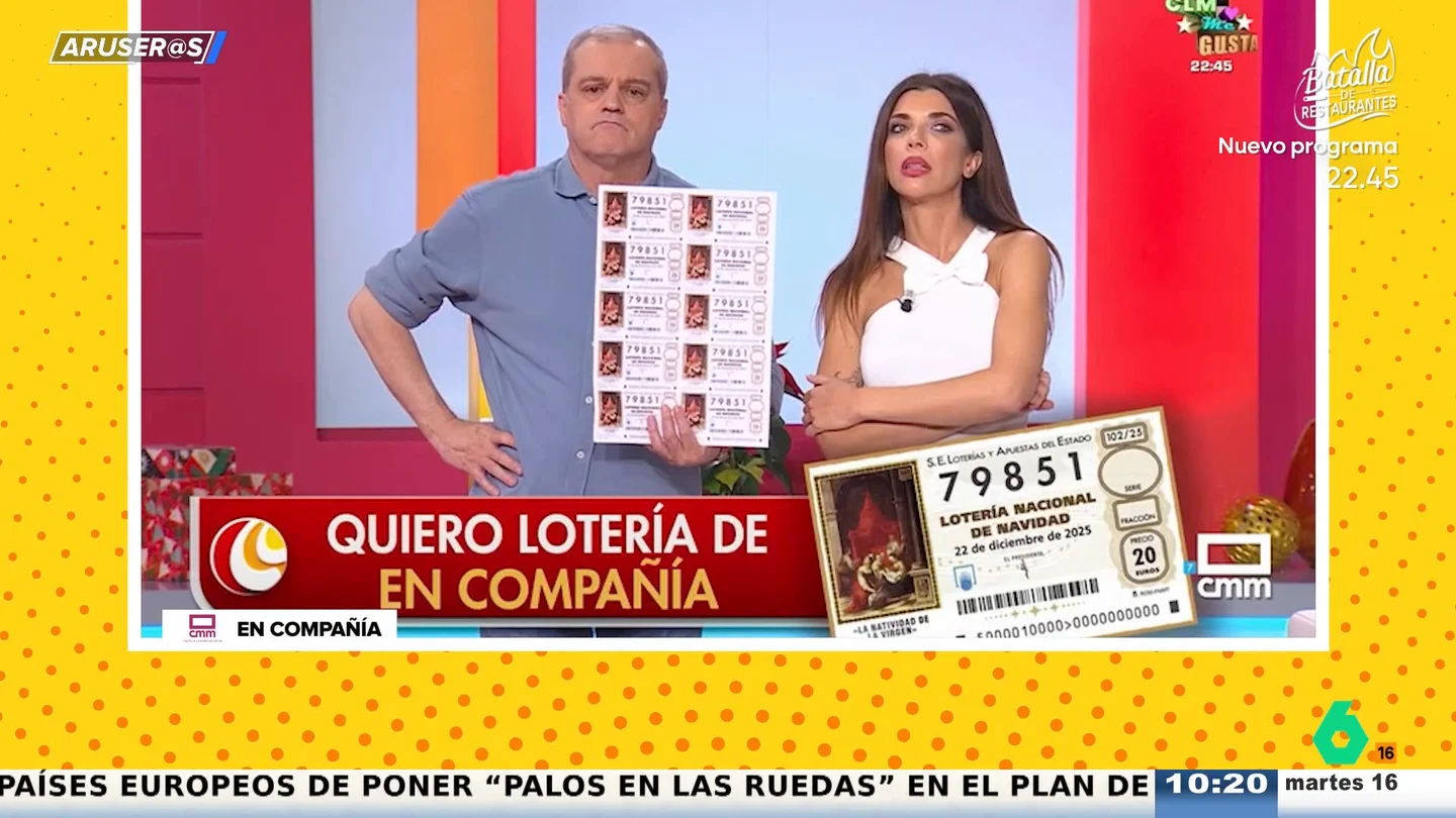 El 'zasca' de Ramón García al ver que una señora rechaza la lotería de Navidad de 'En Compañía' El 'zasca' de Ramón García al ver que una señora rechaza la lotería de Navidad de 'En Compañía'