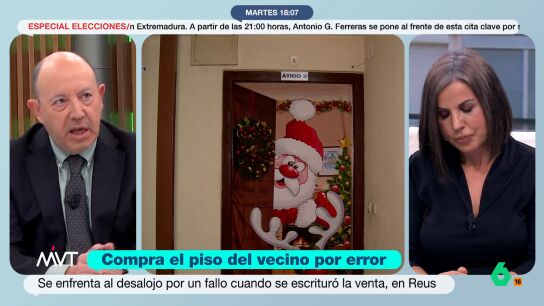 Ante el caso de Ana, una mujer de Reus que, tras comprar un piso, se ha dado cuenta de que en realidad estaba adquiriendo el de al lado, Gonzalo Bernardos recomienda "pedir una nota registral" para "saber perfectamente lo que est&aacute;s comprando".