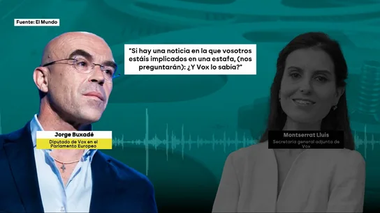 Buxadé (Vox) presionó para "disolver" Revuelta al conocer sus presuntas irregularidades: "Hay un engaño, el dinero ese no se está destinando a la DANA" Buxadé (Vox) presionó para "disolver" Revuelta al conocer sus presuntas irregularidades: "Hay un engaño, el dinero ese no se está destinando a la DANA"