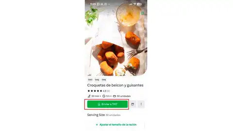 Enviando recetas a Thermomix Enviando recetas a Thermomix