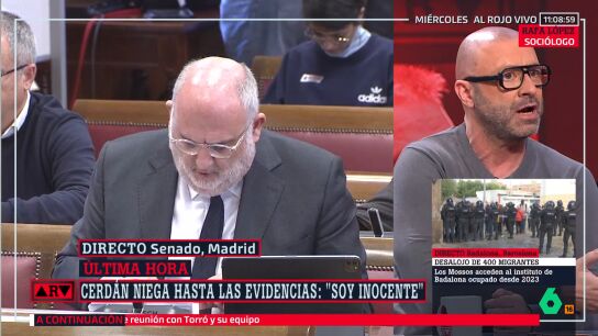 Rafa L&oacute;pez, sobre las declaraciones de Santos Cerd&aacute;n en el Senado: "Le ha faltado decir que no conoc&iacute;a a Paqui, su mujer"