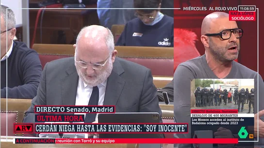 Rafa López, sobre las declaraciones de Santos Cerdán en el Senado: "Le ha faltado decir que no conocía a Paqui, su mujer" Rafa López, sobre las declaraciones de Santos Cerdán en el Senado: "Le ha faltado decir que no conocía a Paqui, su mujer"