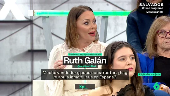 Ruth Galán: "El problema no es que no haya vivienda, es que nos vacían las cuentas a costa de un bien que necesitamos" Ruth Galán: "El problema no es que no haya vivienda, es que nos vacían las cuentas a costa de un bien que necesitamos"
