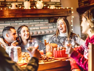Una familia reunida por Navidad Una familia reunida por Navidad