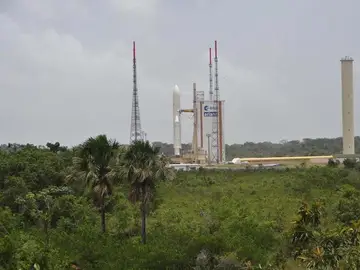 Plataforma de lanzamiento del cohete Ariane 5A Plataforma de lanzamiento del cohete Ariane 5A