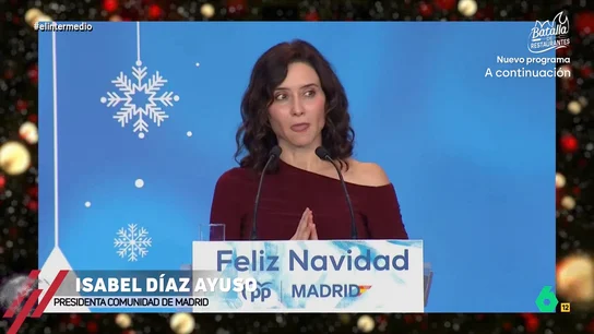 Wyoming y Dani Mateo analizan los momentazos de Ayuso y Feijóo en la cena navideña del PP: "Eso hay que decirlo antes de las copitas..." Wyoming y Dani Mateo analizan los momentazos de Ayuso y Feijóo en la cena navideña del PP: "Eso hay que decirlo antes de las copitas..."