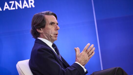 Jos&eacute; Mar&iacute;a Aznar en la presentaci&oacute;n de su libro. 