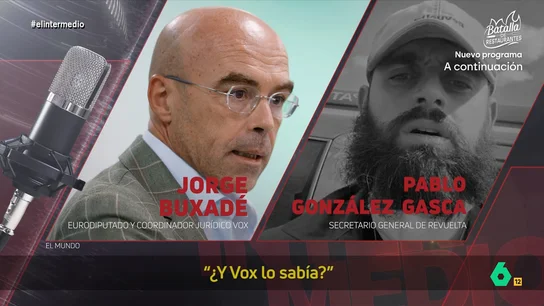 Wyoming, sobre Vox y el caso Revuelta: "Sus cachorros están bien enseñados, más que de 'todo por la patria' son de 'todo por la pasta'" Wyoming, sobre Vox y el caso Revuelta: "Sus cachorros están bien enseñados, más que de 'todo por la patria' son de 'todo por la pasta'"