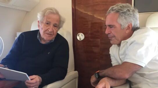 Noam Chomsky y Jeffrey Epstein.
