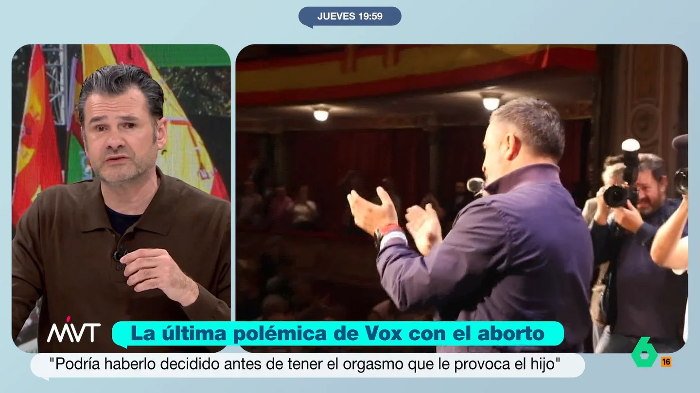Iñaki López: "Algunos concejales de Vox superan a los obispos en sus declaraciones homófobas y misóginas" Un concejal de Vox del Ayuntamiento de Castellón ha afirmado, en 'Hoy por Hoy Castelló' que una mujer que decide abortar "podría haberlo decidido antes de tener el orgasmo que le provoca el hijo".
