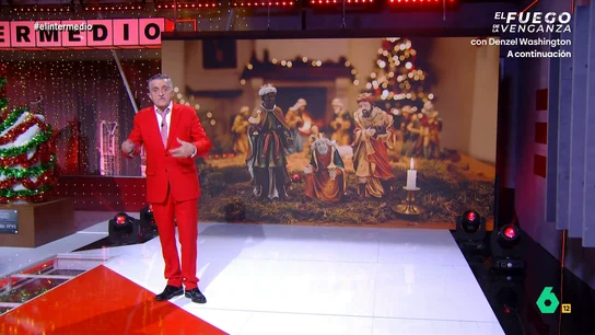 Wyoming anuncia que El Intermedio va a celebrar la 'roja Navidad': "Hemos decidido ser coherentes ideológicamente" En este vídeo, el presentador de El Intermedio comparte varios consejos para celebrar una 'roja Navidad'. Así, como señala, no se puede poner árbol ya que no es sostenible. Descubre el resto de consejos en el vídeo principal.