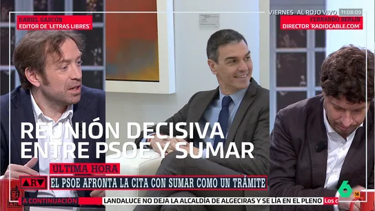 Daniel Gascón, sobre las amenazas de Yolanda Díaz al PSOE: "No tienen más valor más allá de pura escenografía" Daniel Gascón, sobre las amenazas de Yolanda Díaz al PSOE: "No tienen más valor más allá de pura escenografía"