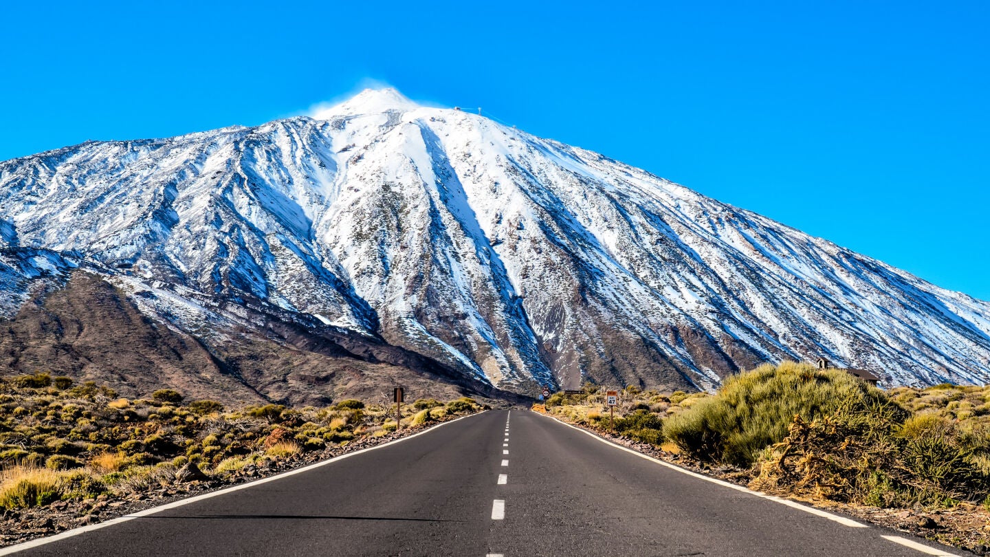 El Teide de Tenerife con nieve