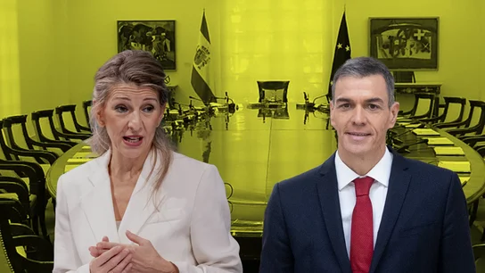 Yolanda Díaz y Pedro Sánchez. Yolanda Díaz y Pedro Sánchez.