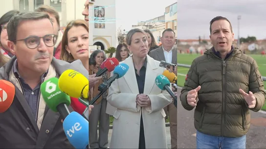 De izquierda a derecha: Miguel Ángel Gallardo, María Guardiola y Óscar Arturo Fernández De izquierda a derecha: Miguel Ángel Gallardo, María Guardiola y Óscar Arturo Fernández