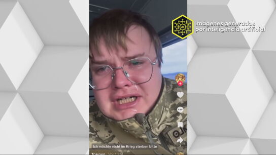 Im&aacute;genes creadas por inteligencia artificial de un soldado ucraniano abatido ante la ofensiva rusa.