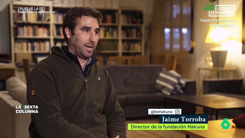 Jaime Torroba, director de la fundaci&oacute;n Hakuna: "Muchas personas llegan sin educaci&oacute;n religiosa y se acaban bautizando"