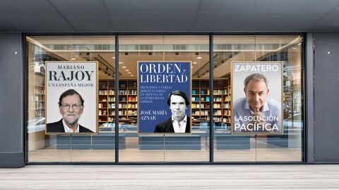Los libros de Rajoy, Aznar y Zapatero