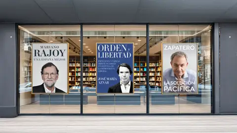 Los libros de Rajoy, Aznar y Zapatero Los libros de Rajoy, Aznar y Zapatero