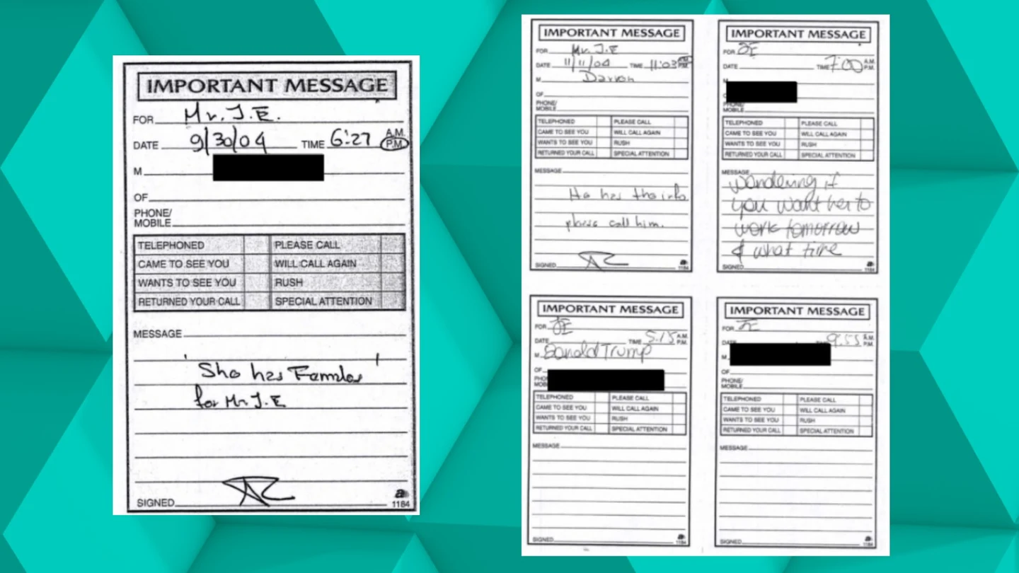 Nuevos archivos sobre el caso Epstein en el que se incluyen anotaciones y mensajes. Nuevos archivos sobre el caso Epstein en el que se incluyen anotaciones y mensajes.