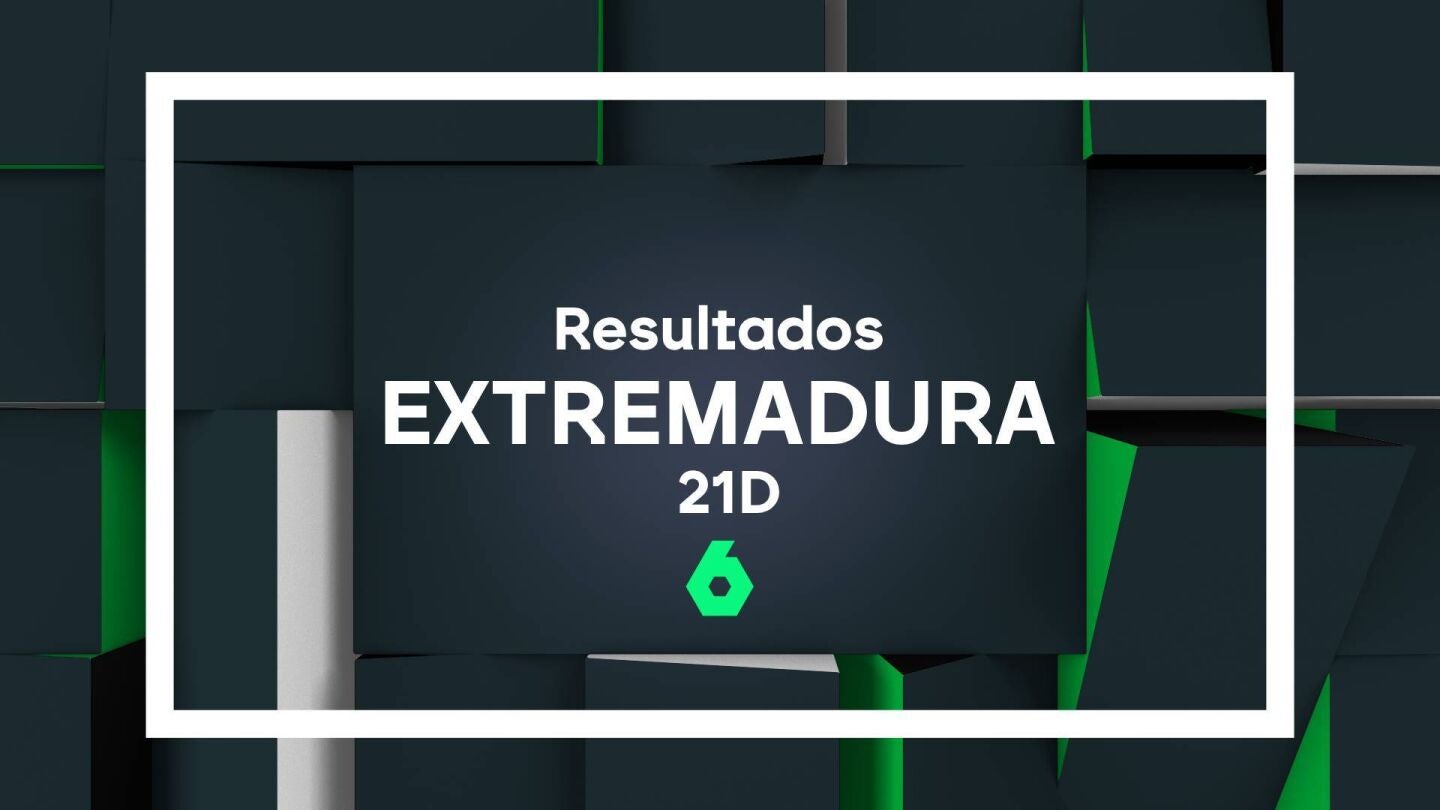 Resultado de las elecciones en Extremadura - 21D 2025