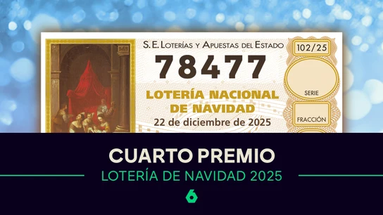 El 78477, primer cuarto premio de la Lotería de Navidad El 78477, primer cuarto premio de la Lotería de Navidad
