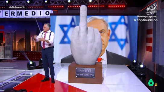 Así celebraron El Intermedio y los madrileños el cumpleaños de Netanyahu: "Feliz, feliz en tu día, Netanyahu eres un genocida Así celebraron El Intermedio y los madrileños el cumpleaños de Netanyahu: "Feliz, feliz en tu día, Netanyahu eres un genocida