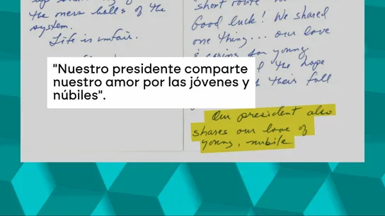 Una carta que Epstein habría enviado al depredador sexual convicto Larry Nassar muestra que a Trump compartía con ellos su "amor por las jóvenes" Una carta que Epstein habría enviado al depredador sexual convicto Larry Nassar muestra que a Trump compartía con ellos su "amor por las jóvenes"