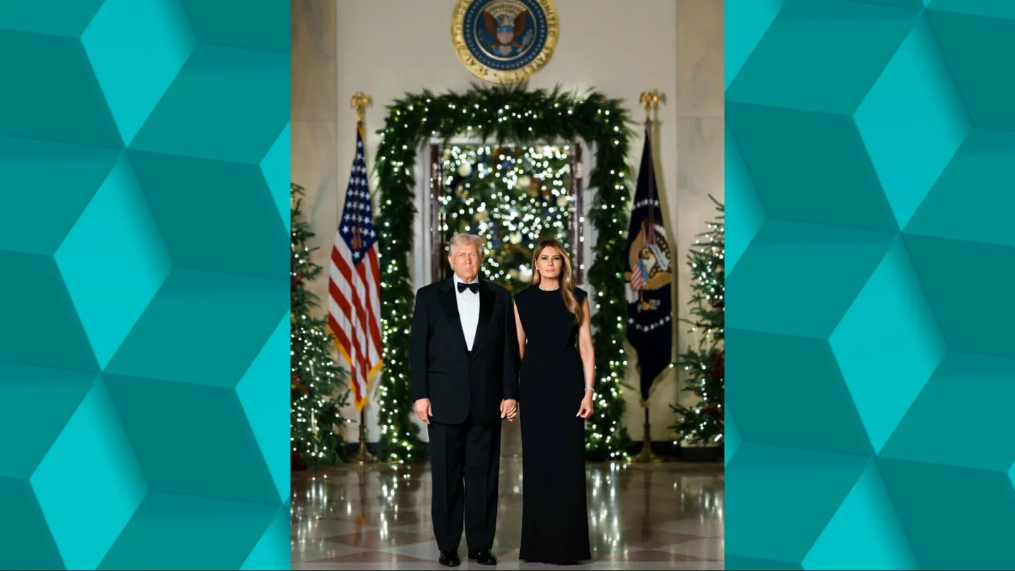 Imagen de la felicitación navideña de los Trump Imagen de la felicitación navideña de los Trump