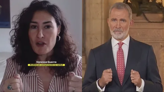 La experta en comunicación no verbal Vanessa Guerra analiza el discurso navideño del rey. La experta en comunicación no verbal Vanessa Guerra analiza el discurso navideño del rey.