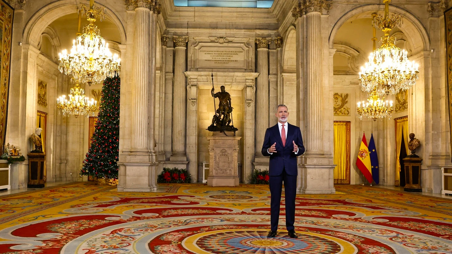Felipe VI en el discurso de Nochebuena. Felipe VI en el discurso de Nochebuena.
