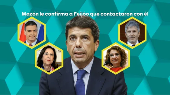 Mazón habló con cuatro miembros del Gobierno el día de la DANA, entre ellos Sánchez Mazón habló con cuatro miembros del Gobierno el día de la DANA, entre ellos Sánchez