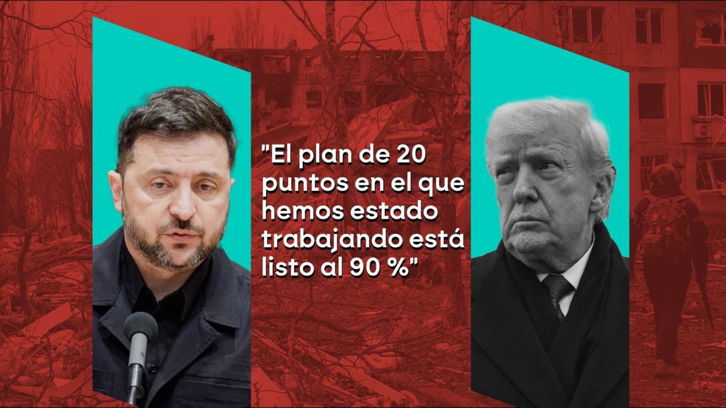 El presidente de Ucrania, Volodimir Zelenski, y el presidente de EEUU, Donald Trump. El presidente de Ucrania, Volodimir Zelenski, y el presidente de EEUU, Donald Trump.