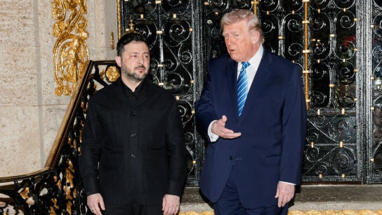 Zelenski y Trump durante su encuentro en Mar-a-Lago (Florida)