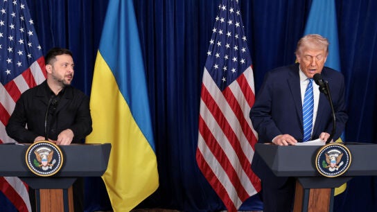 Zelenski y Trump en rueda de prensa