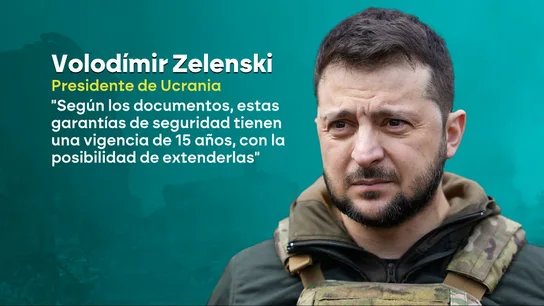 Zelenski abre la puerta a una reunión con Rusia para firmar la paz y asegura que EEUU garantizará la seguridad de Ucrania durante 15 años Zelenski abre la puerta a una reunión con Rusia para firmar la paz y asegura que EEUU garantizará la seguridad de Ucrania durante 15 años