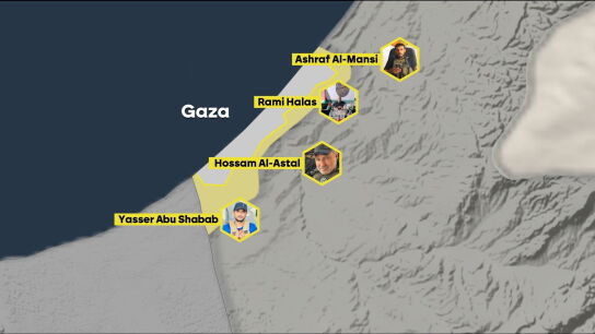 Grafismo de las facciones que luchan por el poder de Ham&aacute;s