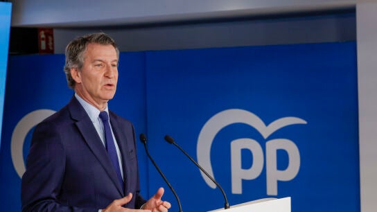 Alberto N&uacute;&ntilde;ez Feij&oacute;o, durante su balance del curso pol&iacute;tico 2025