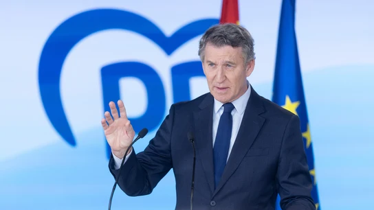 Alberto Núñez Feijóo, comparece ante los medios de comunicación, en la sede nacional del Partido Popular Alberto Núñez Feijóo, comparece ante los medios de comunicación, en la sede nacional del Partido Popular