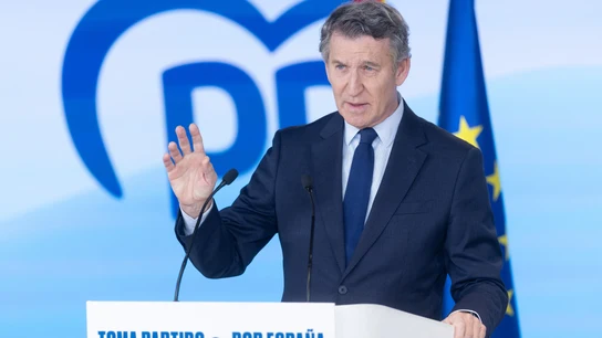 Alberto Núñez Feijóo, comparece ante los medios de comunicación, en la sede nacional del Partido Popular Alberto Núñez Feijóo, comparece ante los medios de comunicación, en la sede nacional del Partido Popular