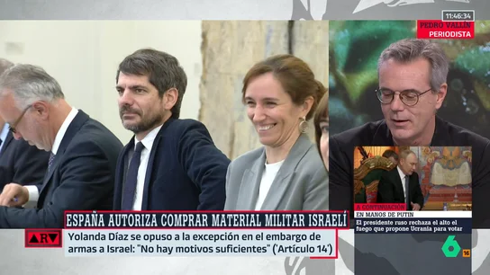 Pedro Vallín, tras oponerse Yolanda Díaz a la excepción en el embargo de armas a Israel: "Sumar confunde lo bueno con lo mejor" Pedro Vallín, tras oponerse Yolanda Díaz a la excepción en el embargo de armas a Israel: "Sumar confunde lo bueno con lo mejor"