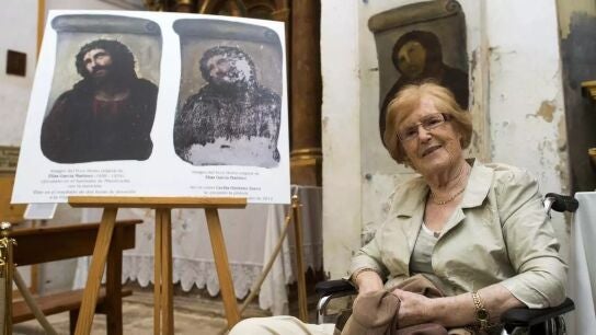 Muere Cecilia Gim&eacute;nez, autora de la restauraci&oacute;n del Ecce Homo, a los 94 a&ntilde;os