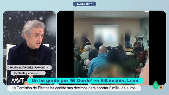 Ramoncín recomienda a los vecinos de Villamanín ceder parte del décimo, porque si no, "no va a cobrar nadie nada" Ramoncín recomienda a los vecinos de Villamanín ceder parte del décimo, porque si no, "no va a cobrar nadie nada"