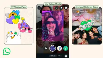 WhatsApp sorprende con un aluvión de funciones para felicitar el Año Nuevo WhatsApp sorprende con un aluvión de funciones para felicitar el Año Nuevo