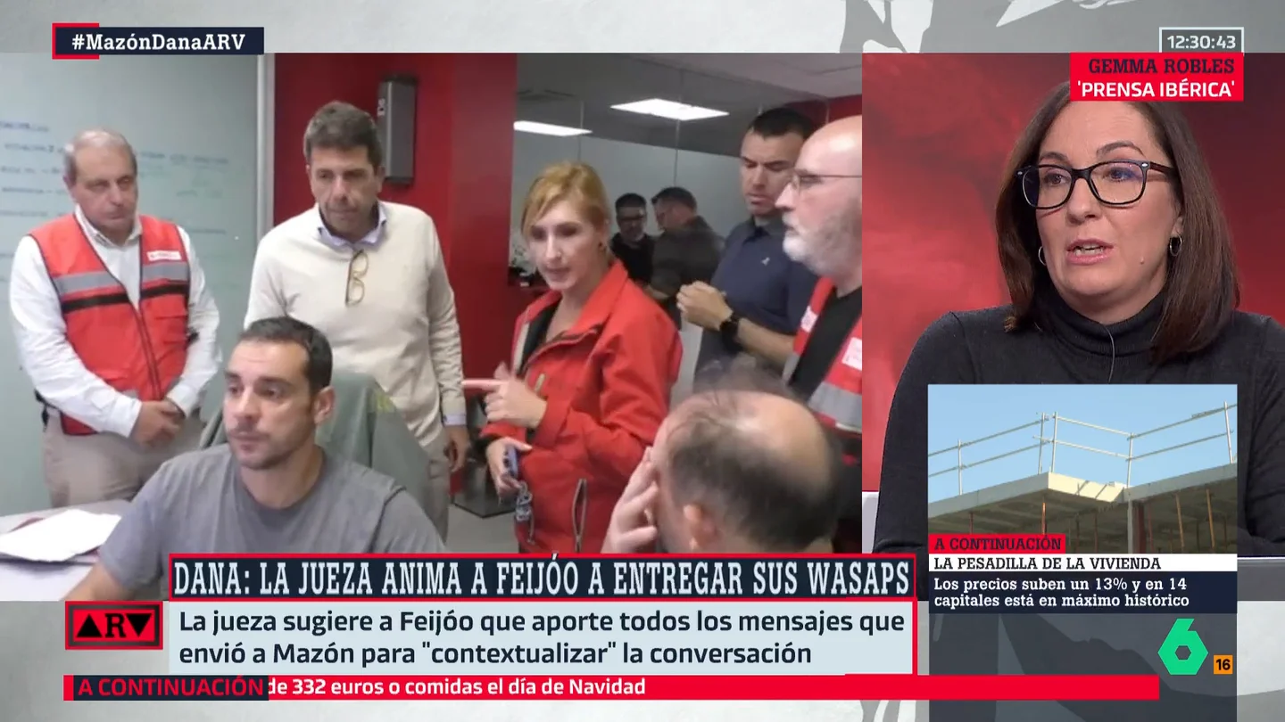 Gemma Robles explota contra Mazón: "Nos cree tan enajenados de pensar que una reunión laboral es tan larga el día de la mayor tragedia de Valencia" Gemma Robles explota contra Mazón: "Nos cree tan enajenados de pensar que una reunión laboral es tan larga el día de la mayor tragedia de Valencia"