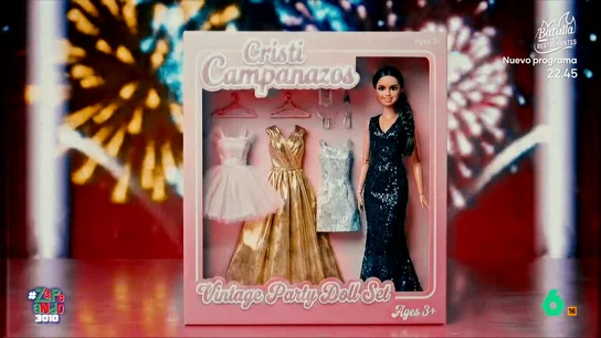 'Cristi Campanazos', la muñeca de Zapeando que juega con el misterio del vestido de Pedroche para las Campanadas 'Cristi Campanazos', la muñeca de Zapeando que juega con el misterio del vestido de Pedroche para las Campanadas