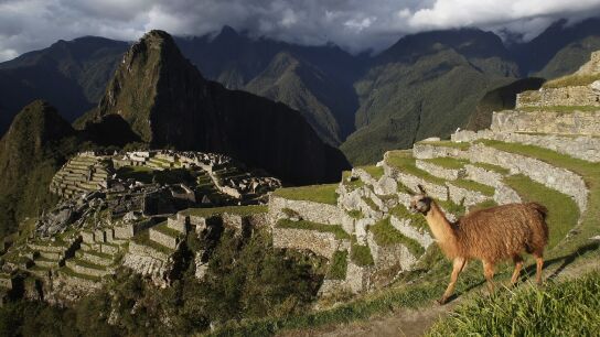 Imagen de la cordillera de Machu Picchu en Per&uacute;