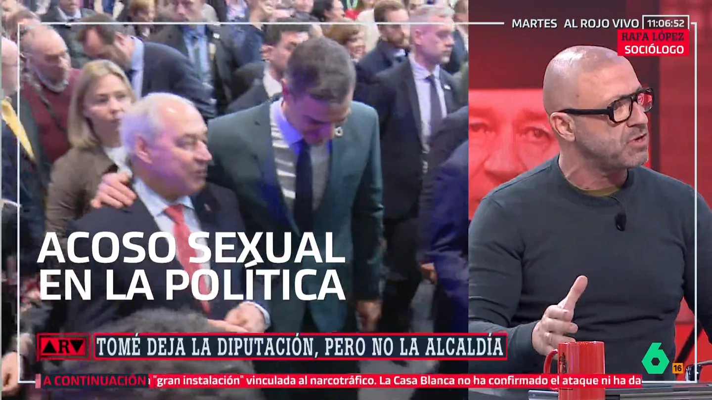 Rafa López, de las denuncias de acoso sexual en el PSOE: "El machismo estaba en la propia Moncloa y lo escondieron meses" Rafa López, de las denuncias de acoso sexual en el PSOE: "El machismo estaba en la propia Moncloa y lo escondieron meses"