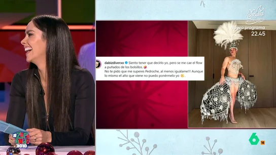 Dabid Muñoz se pone el vestido de Pedroche de 2024 y da pistas sobre el look de estas Campanadas: "Lo mismo no puedo ponérmelo yo" Dabid Muñoz se pone el vestido de Pedroche de 2024 y da pistas sobre el look de estas Campanadas: "Lo mismo no puedo ponérmelo yo"