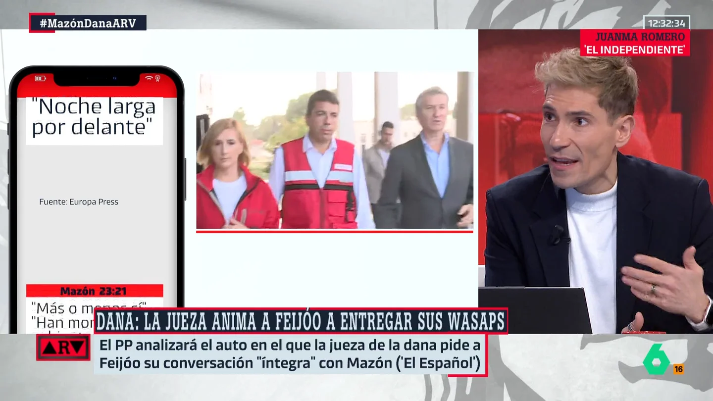 Juanma Lamet pide no "desviar el tiro" de los responsables de la gestión de la DANA: "La Generalitat pasó y Mazón no estuvo preocupado nunca" Juanma Lamet pide no "desviar el tiro" de los responsables de la gestión de la DANA: "La Generalitat pasó y Mazón no estuvo preocupado nunca"